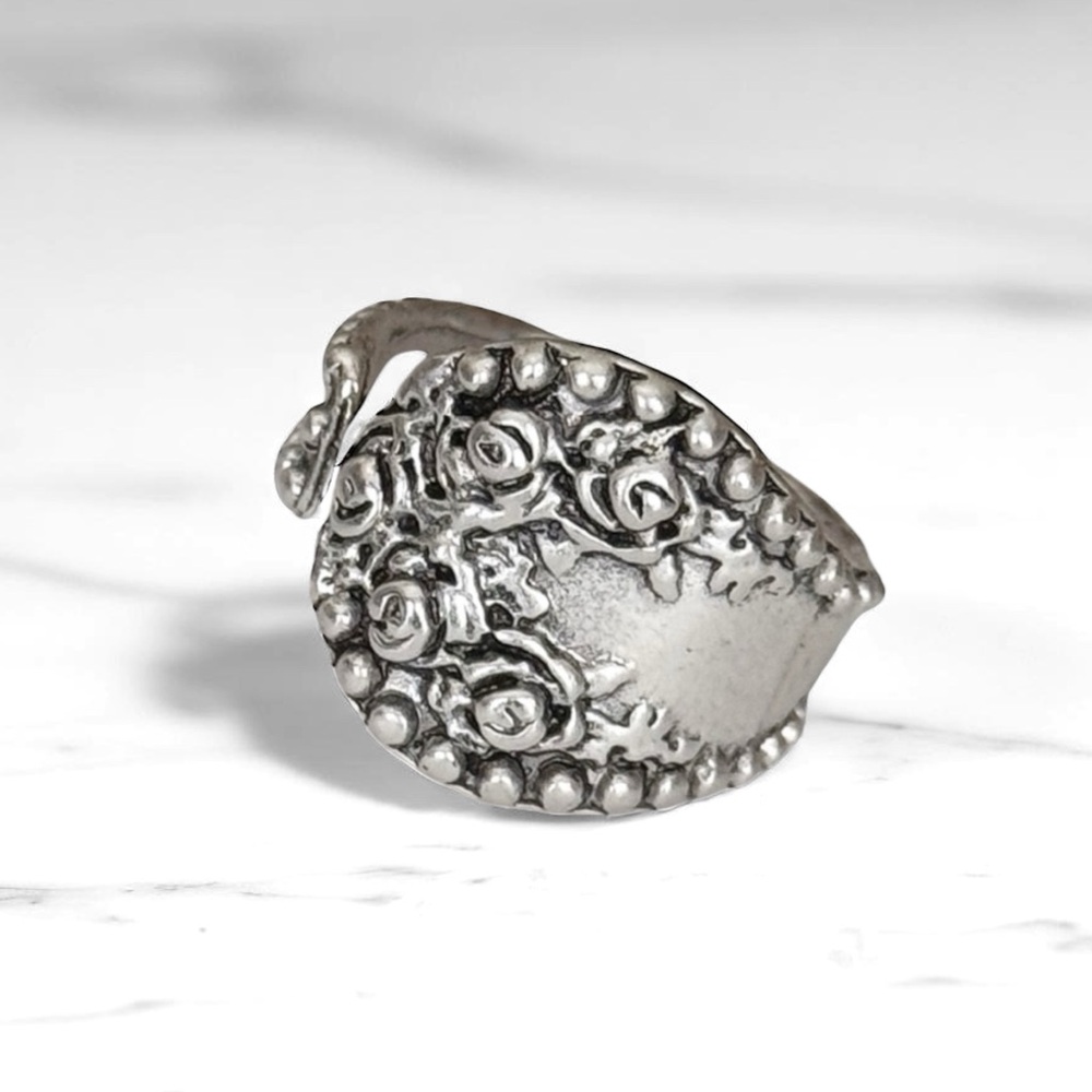 5 For $25💫Trendy Modish Silver Spoon Ring